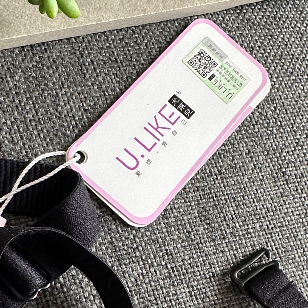 NWT U.LIKE Luxurious Black Lace Padded Bra - Picture 3 of 10